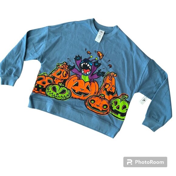 Disney Tops - NWT Disney Parks 2024 Halloween Stitch Long Sleeve Tee Pull Over Size Small